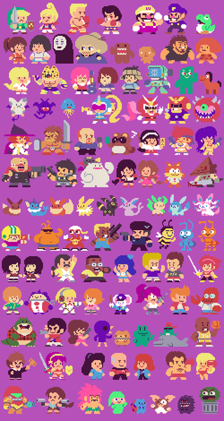 Illustration for article titled 300 Famous Characters, Redrawn in Pixels